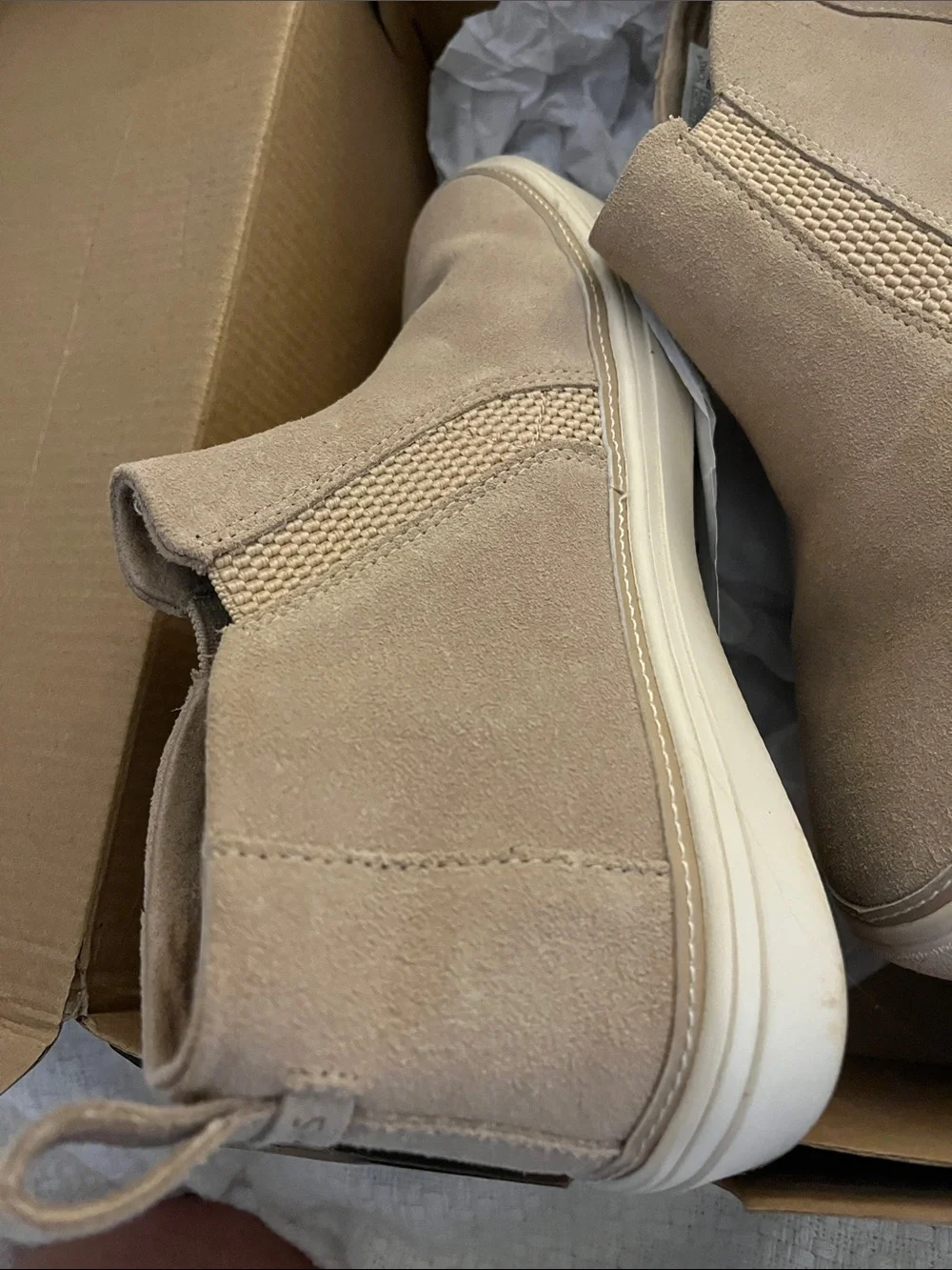 Women’s TOMS Slip-On Casual Sand Suede Ankle Sneakers - Tan